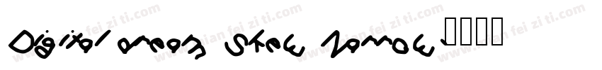 Digital dream Skew Narrow字体转换